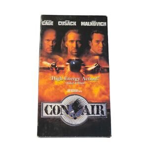 Con Air (VHS, 1997) Nicolas Cage John Cusack John Malkovich tested and works